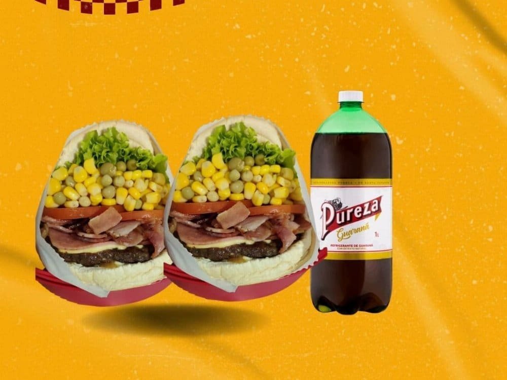 2 X Bacom + Pureza De 1 Litro